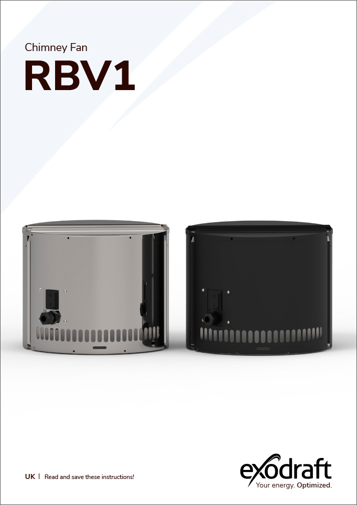 Extracteur de fumée électrique Exodraft RBV1 – éjection verticale